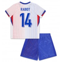 Dětský Fotbalový dres Francie Adrien Rabiot #14 ME 2024 Venkovní Krátký Rukáv (+ trenýrky)